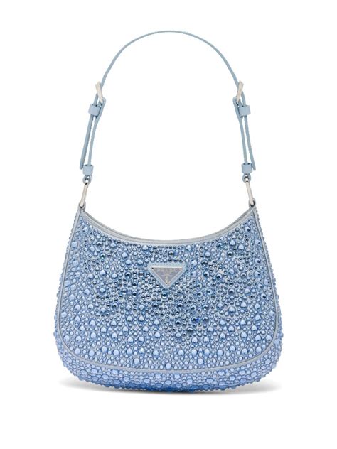 prada cleo embellished bag|Prada cleo hobo shoulder bag.